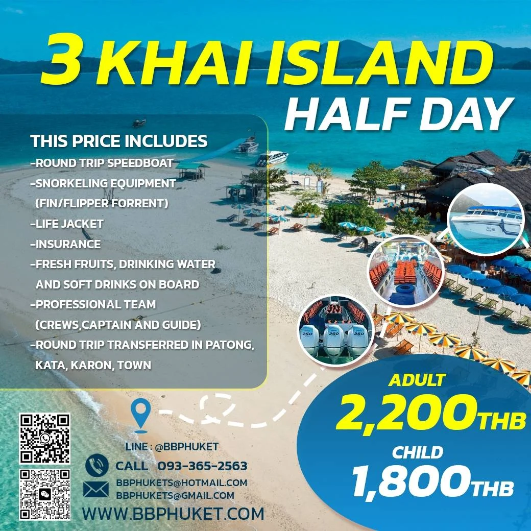 3 Khai Islands Half Day